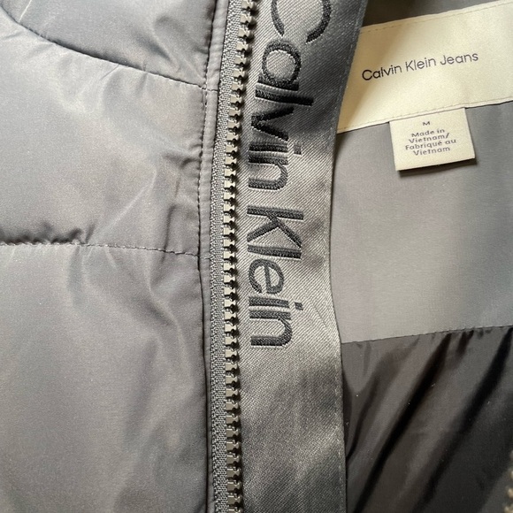 Calvin Klein Heavyweight Hooded Long Puffer Coat sz M - Picture 4 of 15